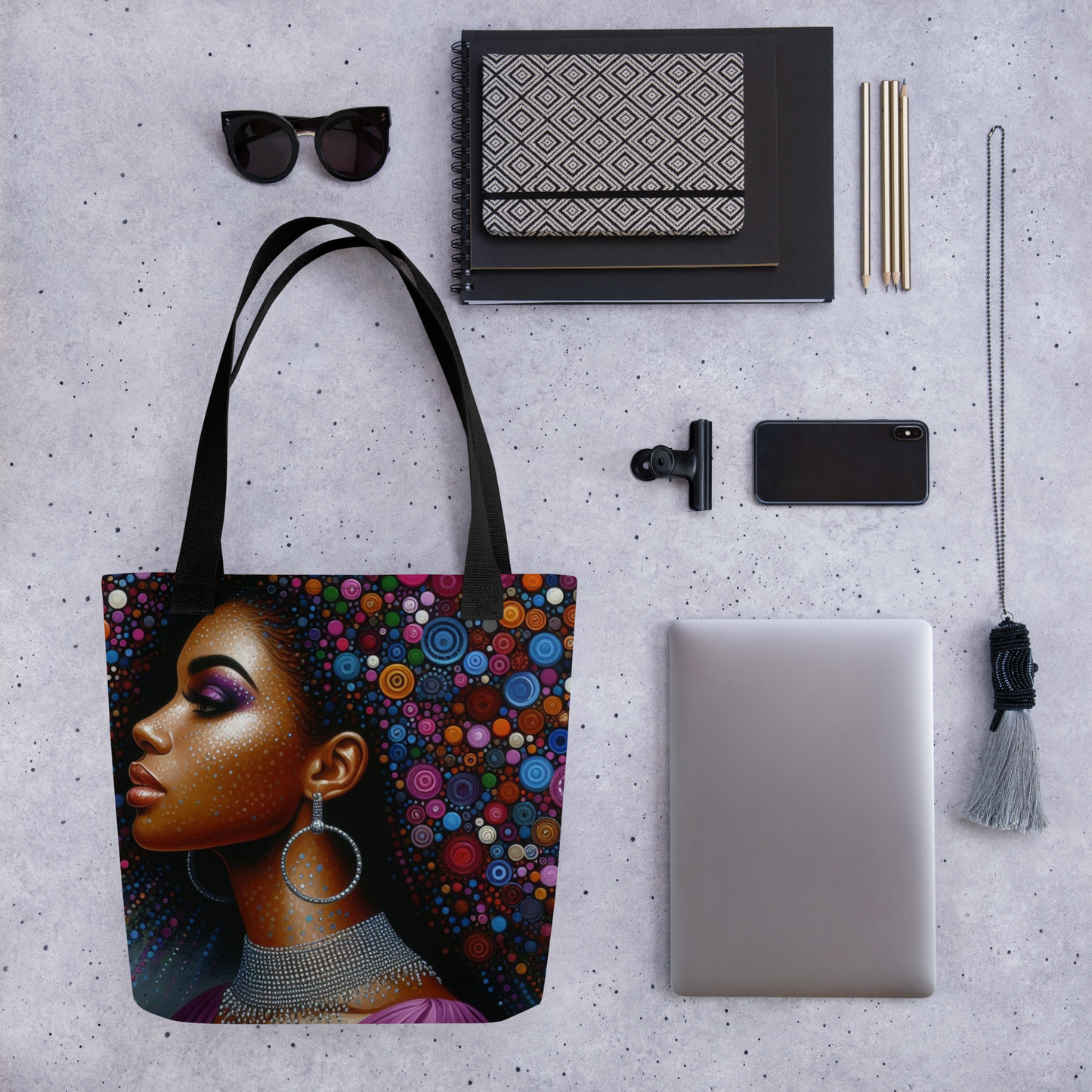 Beautiful Brown Girl Circles of Color Regular Tote